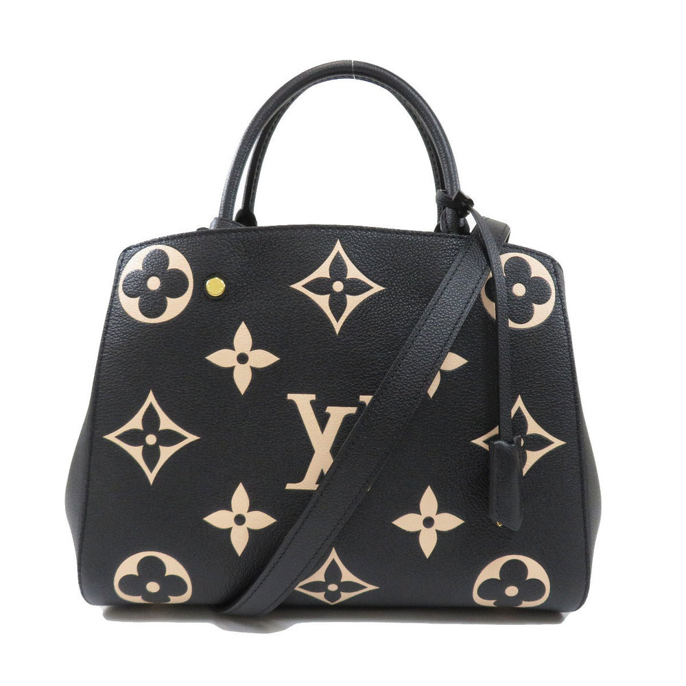 Louis Vuitton Montaigne MM Noir Handbag Empreinte